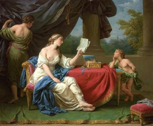 Louis Lagrenée penelope-reading-a-letter-from-odysseus