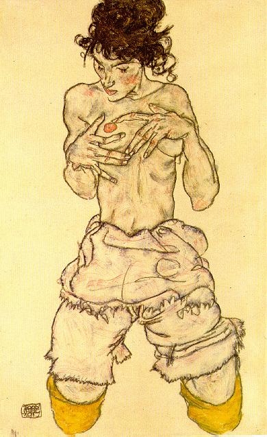 egon schiele drawing-with-watercolor-egon-schiele-1338468137_b